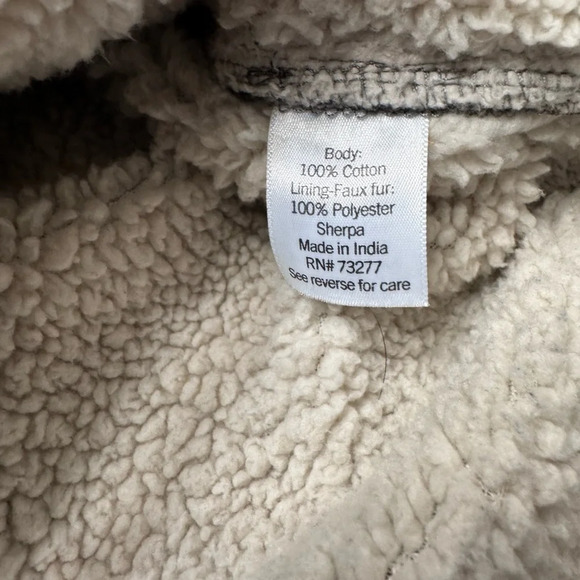 Like new Sonoma Goods For Life Lined Flannel Shacket Boys Size L - Picture 4 of 4